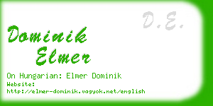 dominik elmer business card